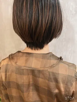 ショート カラー ヘアアレンジ stylist/蛯谷 珠里のヘアスタイル