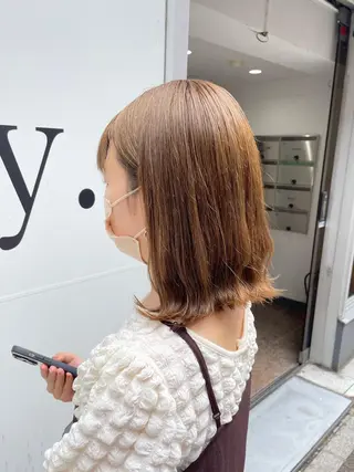 ミディアム カラー ヘアアレンジ ダブルカラー/ レイヤー🍒齋藤 澪のヘアスタイル