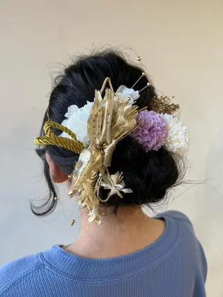 ヘアアレンジ hair  bh.maara所属・bh.maara デザイン／ハイトーンのヘアスタイル