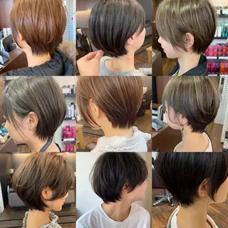 ショート 縮毛矯正/ショート/ レイヤー/畑中正敏のヘアスタイル