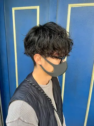 ショート パーマ メンズ 🦩パーマン🦩佐藤 航太のヘアスタイル