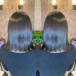 ミディアム カラー tocca 💜石田愛結💜のヘアスタイル