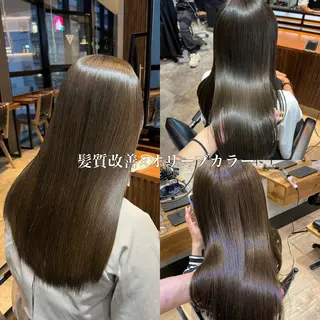 ミディアム カラー 渋谷/レイヤーボブ・ 韓国ボブ特化/楓のヘアスタイル