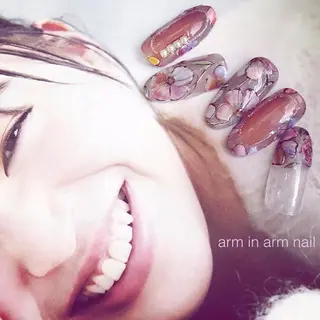 ネイル arm in arm ︎✿Yamamotoのマツエク・マツパデザイン