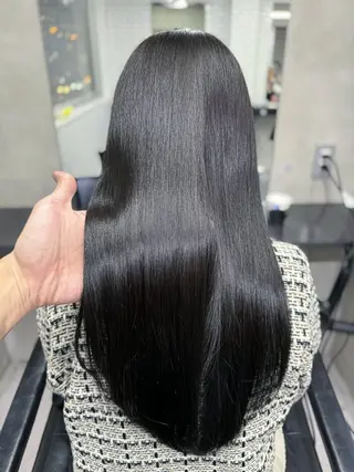 ロング パーマ 髪質改善×縮毛矯正 梅田Taichiのヘアスタイル