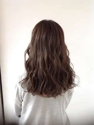 セミロング カラー エイジングケア特化 美容師✂️山崎竜二のヘアスタイル