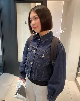 ショート riria/ボブ /ブラウンカラー🎀のヘアスタイル