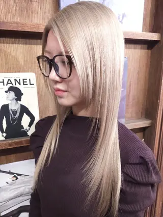 ロング カラー bloc japon所属・久保田 淳のヘアスタイル