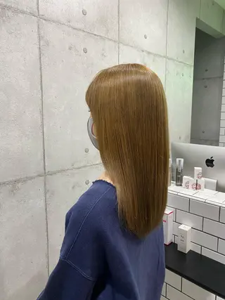 ミディアム カラー newi赤羽 HINATAのヘアスタイル