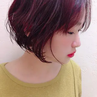 ミディアム カラー ヘアアレンジ enntaku 新宿所属・MASANA 🎱ディレクターのヘアスタイル