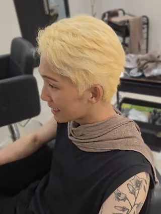 メンズ ショート Lapis 名古屋駅前店所属・LEN名古屋/パーマ 海外ヘア/メンズ特化のヘアスタイル