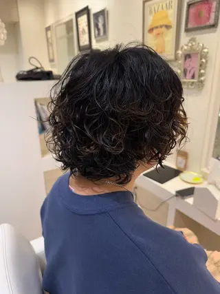ショート パーマ hair salon Oeuf所属・たなか あいり【自由が丘】のヘアスタイル