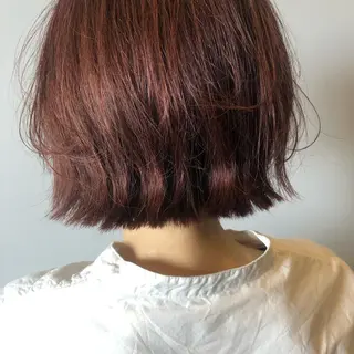 ショート カラー ケアブリーチ/ボブ/ honoのヘアスタイル