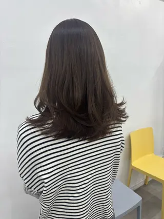 セミロング カラー 似合わせ美髪ヘア✨ 天王寺．阿倍野🌈のヘアスタイル