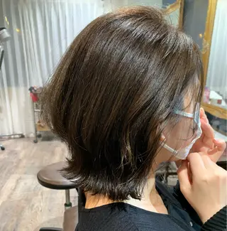 ミディアム カラー GO TODAY  SHAIR SALON 梅田NU茶屋町店所属・田中成美/レイヤー カット/透明感カラーのヘアスタイル