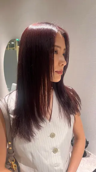 セミロング 長沼ゆうか /レイヤーカットのヘアスタイル