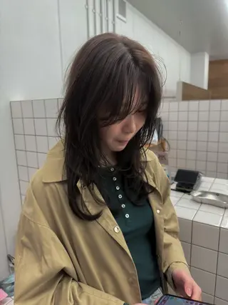 ロング カラー 関 京磨のヘアスタイル