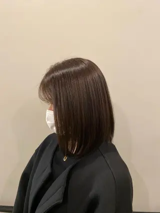 ミディアム カラー ブリーチ/パーマ ／まなみ🤍のヘアスタイル