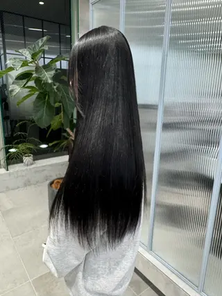 ロング カラー ひかり／ベージュ ／似合わせカットのヘアスタイル