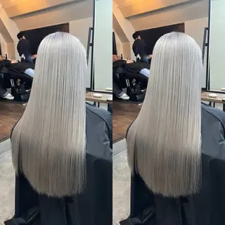 ミディアム カラーと髪質改善 のミライのヘアスタイル