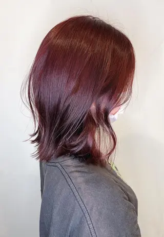 ミディアム カラー パーマ ヘアアレンジ メンズ キッズ morio from london所属・松岡彩華 ボブ /グレージュのヘアスタイル