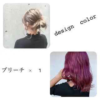 ミディアム カラー パーマ ヘアアレンジ キッズ マツエク・マツパ Luela堅田所属・田中 裕士のヘアスタイル