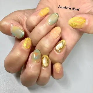 ロング カラー マツエク・マツパ 福田 加奈のネイルデザイン