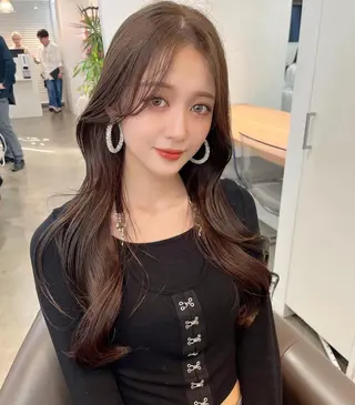 ロング 韓国/髪質改善💘 櫻井かれんのヘアスタイル