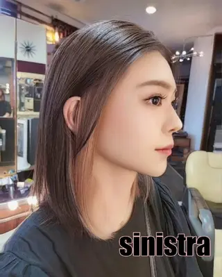 ミディアム カラー sinistra シニストラ　足利山下店所属・足利💗夜9受付可能 原宿シニストラ表参道のヘアスタイル
