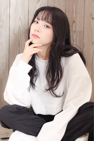 セミロング 石沢 知康のヘアスタイル