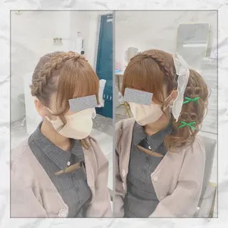 ロング ヘアアレンジ ヘアセット/着付け 𓇼 松本 夏美𓇼のヘアスタイル