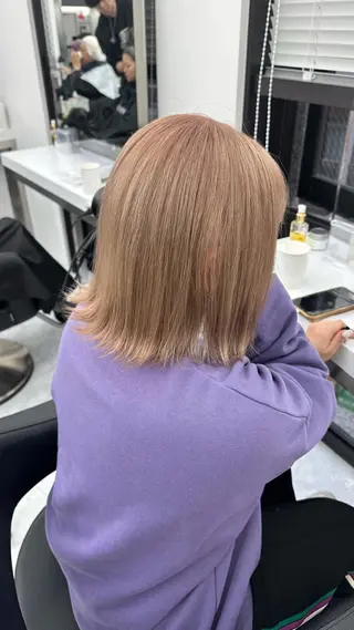 ミディアム カラー ガーリーstyle ❤︎misaki🏹のヘアスタイル