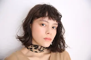 ミディアム パーマ 代表　土屋ヒロユキ ショートカットのヘアスタイル