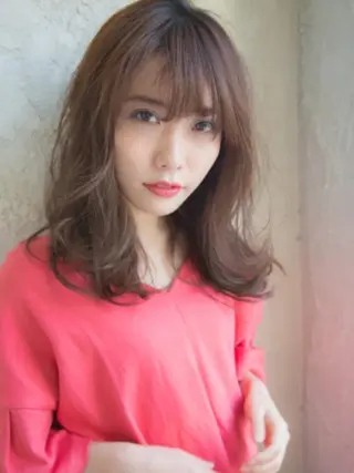 ミディアム ricca♪ 反町のヘアスタイル