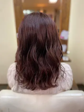 セミロング カラー ヘアアレンジ 加藤 瑠美のヘアスタイル