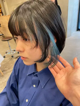 カラー レイヤー/柔色 カラー/SAkiのヘアスタイル