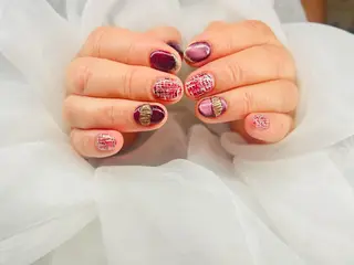 ネイル ATULA Nail 💅チップ長さだしのネイルデザイン