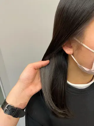 ミディアム 髪質改善/韓国風 /岡崎/松尾優依のヘアスタイル