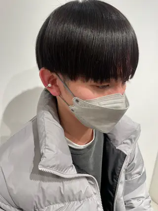 ショート カラー パーマ ヘアアレンジ メンズ パーソナルカラー合わ せたカラー🤍なつみのヘアスタイル