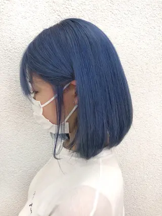 カラー ボブカット/ 尾崎龍聖のヘアスタイル