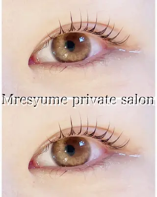 マツエク・マツパ Mresyume MAYUのマツエク・マツパデザイン