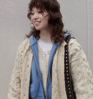 パーマ n a n a / 京都美容室のヘアスタイル