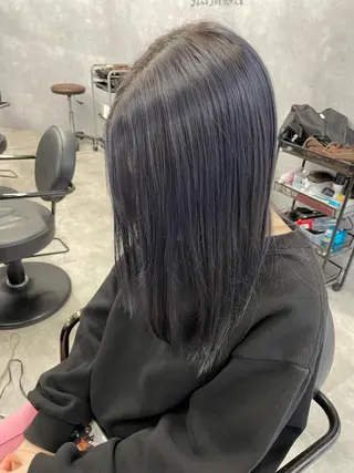 セミロング Cielro【 シェイロ 】所属・Cielro/ダブル カラー/西田咲希のヘアスタイル