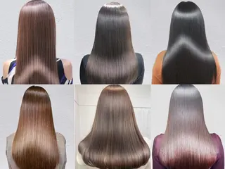 ミディアム カラー パーマ ヘアアレンジ 【ヘアケア特化型】 newi天王寺のヘアスタイル