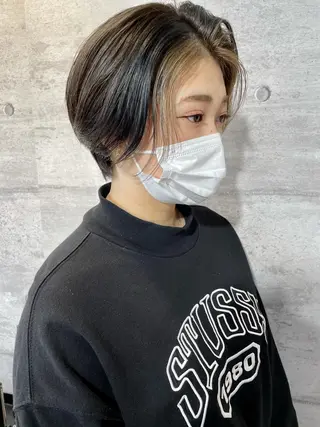 ショート カラー 江上拓郎/ショート /酸性ストレートのヘアスタイル