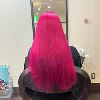 ロング カラー 編み込みエクステ/ ハイトーン りょすけのヘアスタイル