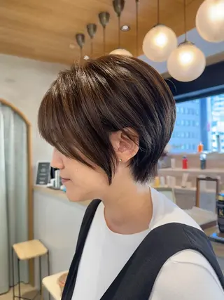 ショート 髪質改善✨縮毛矯正 ショートボブ/ともきのヘアスタイル