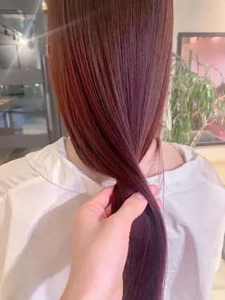 ロング カラー ヘアアレンジ yuka .のヘアスタイル