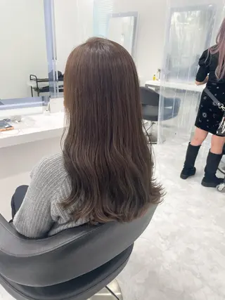 セミロング カラー ヘアアレンジ Ella所属・nana【艶髪】/ レイヤー/縮毛矯正のヘアスタイル