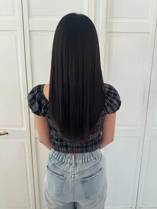 ロング カラー ブリーチカラー🎀 韓国風/寺門美優のヘアスタイル